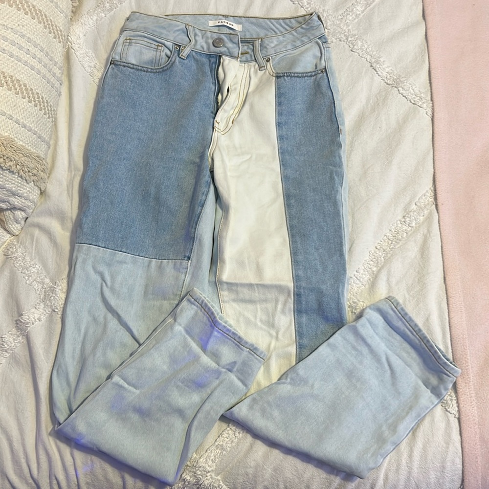 color block pacsun jeans